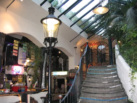 Interior passage of Hundertwasser Village in Vienna
