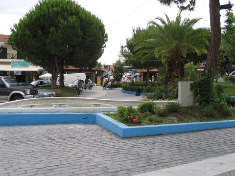 Village square in Chaniotis