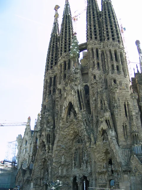 Nativity facade and towers of the Sagrada Familia