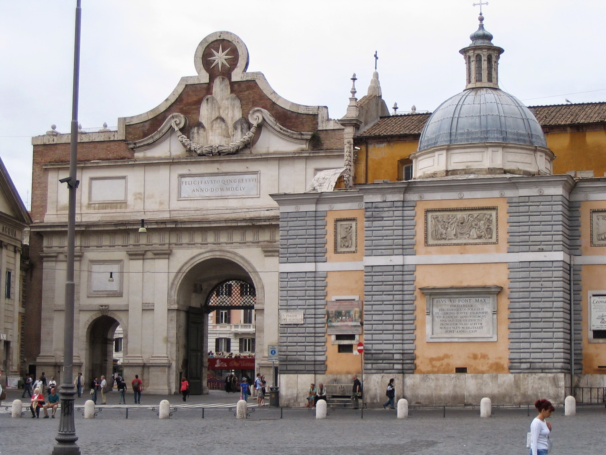 Piazza del Popolo Churches and Obelisk 9