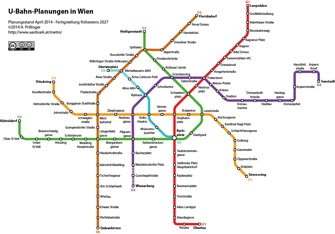 Vienna Metro Map 5